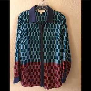 MICHAEL KORS LING SLEEVE BLOUSE